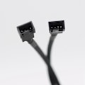 Miniatyrbillede 5 af 5: 2x 1 til 2-vejs sengkabel Y-splitter 3/4-polet PWM-stik Fan Computer PC Fan Forlænger Ada