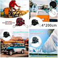 Miniatyrbillede 6 af 8: Justerbare Bungee-snore med kroge, 4-pak 2M Elastiske Bungee-stropper Lang Elasticitet Reb Heavy Duty Bungee-stropper med krog til Motorcykel, Black 200Centimeter