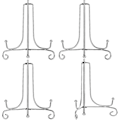 Miniatyrbillede 4 af 5: 4 pakker jern display stand, jern staffeli display, fotoholder stand til boligindretning (sort, 7 tommer)