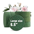 Miniatyrbild 2 av 5: 6 Pack Runda Blomsterfoamblock, 6,5 tum Torrt Blomsterfoam för Konstgjorda Blommor för Bröllopsgång