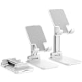 Miniatyrbilde 1 av 2: Foldbar Telefonstativ For Skrivebord, Bærbar Telefonholder Stativ Med Vektet Sklisikker Base