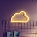 Miniatyrbilde 5 av 8: Neonlys, LED Sky-formet Dekorlys, Veggdekor for Jul, Bursdagsfest, Barnerom, Stue, Bryllupsfestdekor (Varmt Hvit) warm white