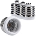 Miniatyrbild 1 av 5: 4x Sockeladapter - E40 till E27 Sockelomvandlare - E27 Bas Lampfäste Adapter För Halogen Led Lampa