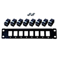 Miniatyrbilde 1 av 5: Veggmontert / rackmontert 1u Ethernet Patch Panel Punch Down Block for Cat5e-kabling