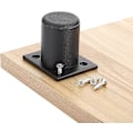 Miniatyrbillede 5 af 5: 4 stk. Justerbare møbelben, sengeben, hæv møbler, aluminiumslegering ben til seng, skab, bord (sort, højde 50 mm)