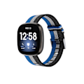 Miniatyrbild 2 av 5: Justerbart flätat elastiskt armband för Fitbit Versa 3 Canvas vävd rem