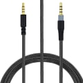 Miniatyrbillede 1 af 5: Nylon flettet udskiftning Aux 3,5 mm kabelforlængerledning til For Hyperx Cloud Mix til Alpha S Gaming-headset