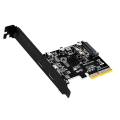 Pikkukuva 5 / 5: Sisäinen Usb 3.1 15-nastainen 2 Portin Usb-keskitin Pcie 3.0 Tyypin-c Laajennuskortti