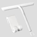 Duschskrapa, anti-randig duschdörrskrapa, badrumsskrapa med hållare - 21 cm vit White