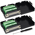 Miniatyrbillede 1 af 7: DB25 Hun Breakout Board Connector DB25 Lang Bolte 2 Række Hun 25-bens Loddefri Serial Port Adapter til Terminal Connector Skilt FemaleNut