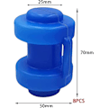 Miniatyrbilde 2 av 5: 8 stk. Trampoline End Caps Net Rod End Caps, 25mm Diameter Trampoline Reservedeler For Trampoline Net Rods (blå)