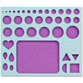 Miniatyrbilde 5 av 7: Quilling-verktøy, Quilling-brett, 3-i-1 Quilling-malbrett med pinner, Quilling-strikkbrett Korkformstøpe DIY-verktøy, Quilling-skallbrett Purple