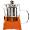Miniatyrbillede 1 af 5: Tekande 550ml Glas Tekande Lille Te-infuser Tekande med Infuser Tekande med Varmebestandig Rustfrit Stål Løste Infuser Glas Tekande til Te 550 ML