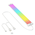 Miniatyrbilde 1 av 5: Neon Argb Led Stripe Solf Bøybar Tape Lampe For Datamaskin Chassis Led Lys 5v/3p