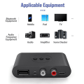 Miniatyrbilde 2 av 3: Bluetooth 5.2 lydmottaker Nfc Usb Flash Drive Rca 3.5mm Aux Usb Stereo Musikk Trådløs Adapter Wi