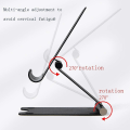 Miniatyrbilde 2 av 5: Sports Telefonholder Stativ, Mobil Stativ For Skrivebord Og Stativ For Tablet Med Justerbar Vinkel 135x90x55mm (svart)