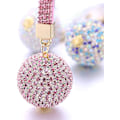Pikkukuva 5 / 5: Avaimenperä Kristallikuulalla, Bling-Rhinestone-Riipus Avaimenperä-Korut Avaimenperä Käsilaukulle, Auton Avaimenpidikkeelle, ab-Väri