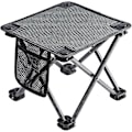 Miniatyrbillede 1 af 5: Foldbar Skammel Ultralet Foldbar Campingstol Med Netlomme Multifunktionel Praktisk Bærbar Til Strand Have Fiskeri Vandreture Rejser Og Udendørs