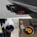 Miniatyrbillede 5 af 5: 2 stk Turbo Fløjte, Turbo Fløjte Udstødningsrør Bov Blow-off Simulator Ventil Aluminium, Bil Turbo Lyd Udstødningsfløjte Rør Udstødnings Blow-off Ventil Sim