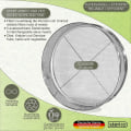 Miniatyrbilde 3 av 5: 5000, 5-i-1 hagesil, 5 utskiftbare innsatser 3,5,8,10,12 mm Finesse, sil for jord, sand og grus 30 cm rund, metall