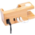 Miniatyrbillede 4 af 5: Multifunktionel 3 USB Hub Oplader Stativ Opladningsbase/station/stativ/stativ Kompatibel Med Iphone Xs Max Xr X 8 7 6s Plus Apple Watch 2 3 4 Iwatch 38mm