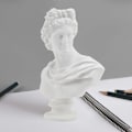 Miniatyrbild 5 av 6: 6 tum grekisk klassisk replika Apollo huvud byst staty romersk staty mytologi skulptur figurin för skiss modell konst ritning harts hantverk prydnader Apollo# 6 Inch
