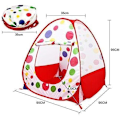 Miniatyrbilde 4 av 5: ® Pop Up Leketelt for Barn - Spottete Innendørs/Utendørs Eventyrtelt