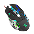 Miniatyrbillede 4 af 5: 6 knappers mekanisk gaming mus usb kablet lysende lys mus 3200dpi justerbar