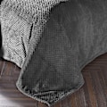 Miniatyrbillede 3 af 5: Flannel Tæppe, 167x228 Cm Blødt Sofa Tæppe, Waffle Fleece Tæpper Til Sofa, Baby Blå Tæppe