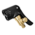 Miniatyrbilde 2 av 5: Sykkelpumpe Dyse Slange Adapter Dual Head Pumping Parts Service Tilbehør F/v A/v Schrader/presta