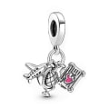 Miniatyrbilde 1 av 5: 925 Sterling Sølv Henger Passer Koffert Armbånd 5 Pakk