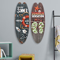 Miniatyrbillede 2 af 5: 2 stk. String Festival Bar Hjem R Casual Hjem R Vinta Skilt Surfbræt Skilt Bea