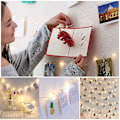 Miniatyrbild 5 av 5: USB-drivna lampor för bröllop, fest, hemdekoration, varmvit 100LED