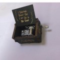 Miniatyrbild 2 av 5: Trähandvevad Musikask - 1 Styck Handskuren Trähandvevad Musikask Mekanisk Klassisk Gåva