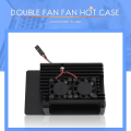 Miniatyrbillede 2 af 5: Til Raspberry Pi 4 Kabinet Med Dobbelt Indbygget Blæser Metal S Kabinet Til Raspberry Pi