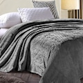 Miniatyrbillede 2 af 5: Flannel Tæppe, 167x228 Cm Blødt Sofa Tæppe, Waffle Fleece Tæpper Til Sofa, Baby Blå Tæppe