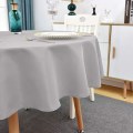 Miniatyrbillede 4 af 4: Rund Dug - Vandafvisende og Krølfri Vaskbar Dug i Polyesterstof