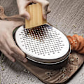 Miniatyrbillede 4 af 5: Osteskærer med beholder, 2-sidet citronskaller, rustfrit stål, køkken grøntsagshakker, mandolin, skærer, gulerodsgrater, skærerboks (1 stk., sort)