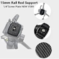 Miniatyrbild 5 av 5: Snabbkopplingsplatta för stativ - Snabbkopplingsplatta klämma adapter Mini snabbkopplingsplatta Snabbkopplingsplatta klämma stativhuvud adapter ersättning F