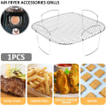 Miniatyrbillede 7 af 7: Air Fryer Stativ Grillrist Rustfrit Stål Dehydrator Stativ Multifunktionelt Kogegitter Toastrist Air Fryer Tilbehør Robust Firkantet Stativ Opvaskemaskine