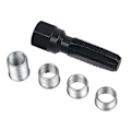 Miniatyrbillede 1 af 4: Tændrørsgenge-Reparationsværktøjssæt Cylinderhovedindsatser Trådindsats Reamer Tap til Tændrør (1 Sæt, Sort)