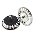 Miniatyrbillede 1 af 5: 2 stk. Universal Kurv Si  8cm Rustfrit Stål Køkkenvask Filter Vask Stop Hy