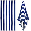 Pikkukuva 1 / 5: Suuri rantapyyhe aikuisille - Nopeasti kuivuva mikrokuitu - Kevyt ja kompakti (180 x 90 cm, 70 x 35 tuumaa) (Sininen) blue