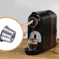 Miniatyrbilde 1 av 2: Kaffe maskin kapsel rustfritt stål husholdningskaffe filter gjenbrukbar og resirkulerbar kaffe kapsel kopp mønster tilfeldig