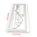 Miniatyrbilde 5 av 5: DIY Konvoluttutskrift Karbonstålform For Kortlaging Scrapbooking