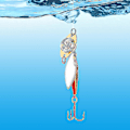 Miniatyrbilde 2 av 2: 10 stk LED fiskeblink, fiskeskjeer, belyst agn blinklys