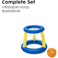 Pikkukuva 3 / 5: Bestway 52418 Splash N Hoop Ilmapallokoripallo Uima-setti, Uiva Pool Peli, Oranssi