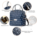 Miniatyrbilde 2 av 8: Lunsjpose Tote Bag for Kvinner Bred Åpen Isolerte Kjølepose Vannbestandig Termisk Lekkasjesikker Lunsjarrangør For Menn Jenter Utendørs Piknik Arbeid Nib Max