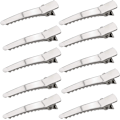 Pikkukuva 1 / 8: Alligaattorin hiuspidikkeet X 50 - Krokotyyliset pidikkeet 45mm - Ihanteellinen askarteluun ja muihin hiusasusteisiin Silver
