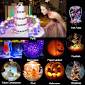 Miniatyrbillede 3 af 8: Små Vandtætte LED-Lys med Fjernbetjening, Pool Lys til Festlige Begivenheder, Vandfaste LED-Te Lys til Vase Fiskekum Bryllup Halloween Jul Colourful 1.38in
